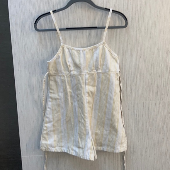 LAST CHANCE ⚡️ UO White + Yellow Stripe Romper BDG - Picture 2 of 9